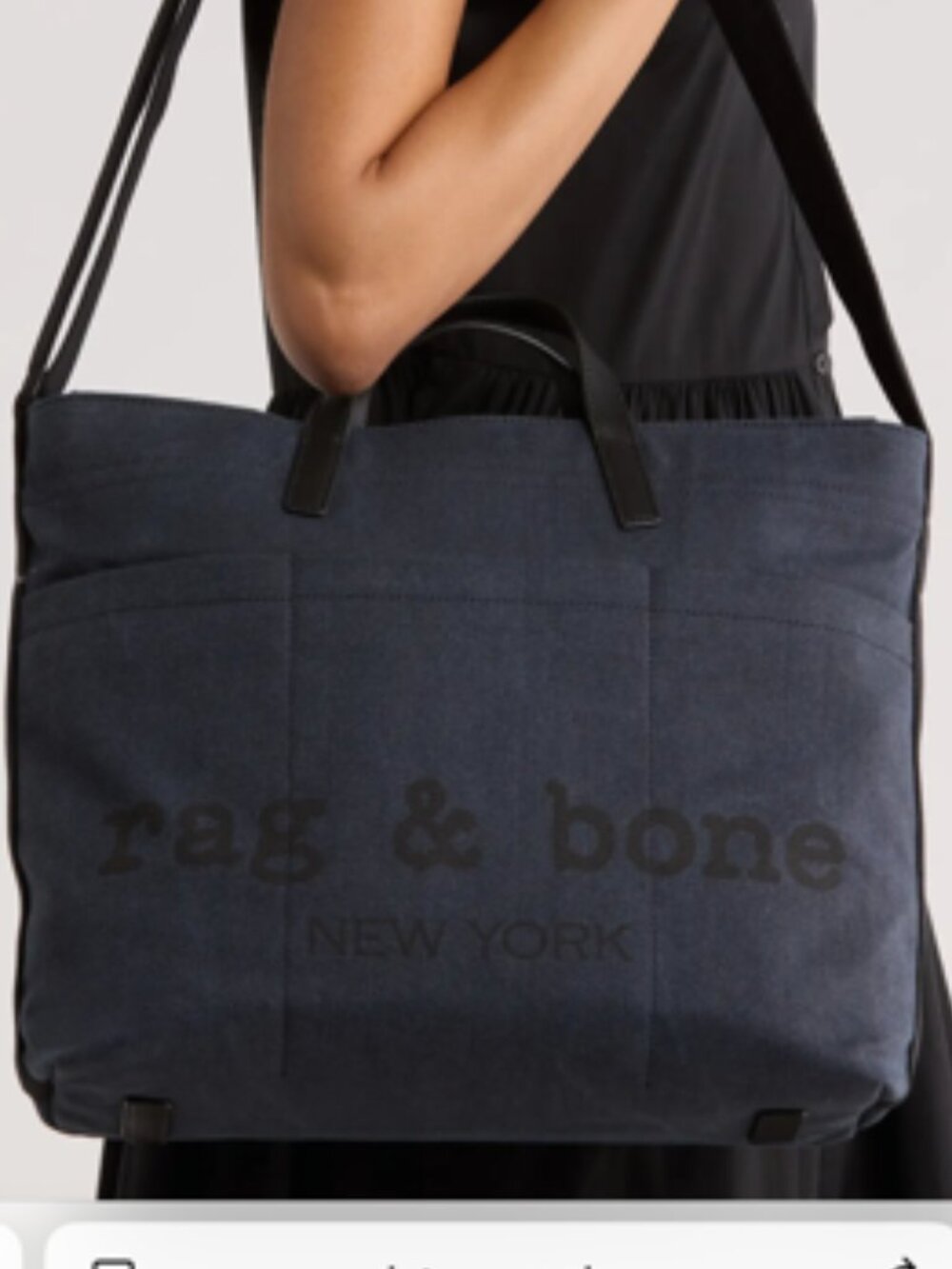 NWT Rag & Bone Blue Twill Tote